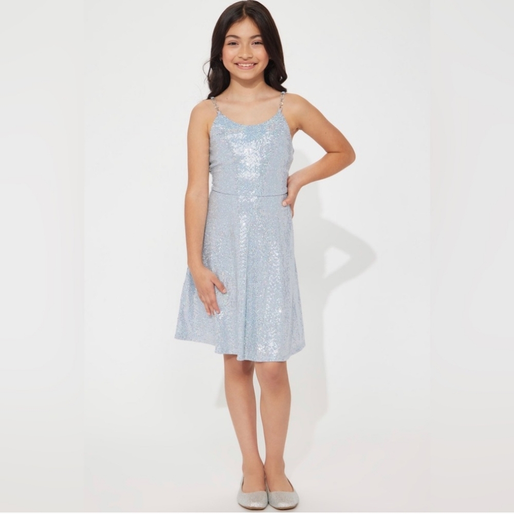 SpeechlessBig Girls Disco Dot Sleeveless Dress
